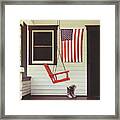 Patriotic Porch Framed Print