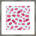 Pattern Of Medicine Framed Print