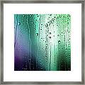 Patterns Of Condensation On A Coloured Framed Print