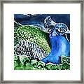 Peacock With Ivy Framed Print