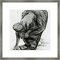 Peasant Woman Gleaning, 1885 Framed Print