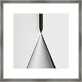 Pencil And The Structure Of The Cone Framed Print