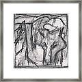 Pencil Squares Canine C Framed Print