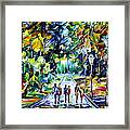 People In The Park Framed Print