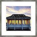 Cromer Pier Norfolk Sunset Watchers Framed Print