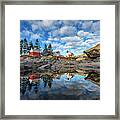 Perfect Reflections - Pemaquid Point Light Framed Print
