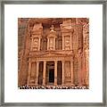 Petra, Jordan - The Treasury Framed Print