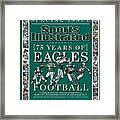 Philadelphia Eagles Football, 75th Anniversary Special Issue Sports Illustrated Cover Framed Print