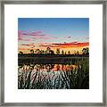 Phinizy Swamp Sunrise - Augusta Ga Framed Print