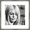 Photo Of Brigitte Bardot Framed Print
