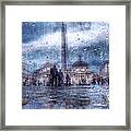 Piazza Del Popolo After The Rain Framed Print