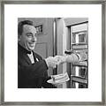 Pierre Charlot At An Automat Framed Print