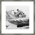 Pilot Receiving Pointers Before Takeoff Framed Print