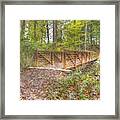 Pine Quarry Park Bridge Framed Print