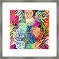 Pineapple Party- Art By Linda Woods Framed Print