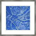 Pittsburgh Pennsylvania City Street Map Blueprints Framed Print