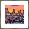Pittsburgh, Pennsylvania, Usa Downtown Framed Print