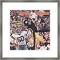 Pittsburgh Steelers Rocky Bleier, Super Bowl Xiii Sports Illustrated Cover Framed Print