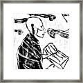 Poet Reading To Wind Clouds 18 Framed Print