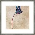 Pole Vault Sport Art Framed Print