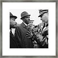 Police Stopping Dr. King And Dr Framed Print
