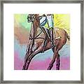 Polo Horse And Player Framed Print