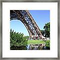 Pond At Foot Of Eiffel Tower Framed Print