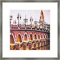 Pont De Pierre Bordeaux France Framed Print