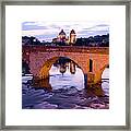 Ponte Pietra Bridge Over River Adige Framed Print