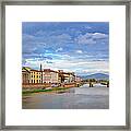 Ponte Santa  Over River Arno Framed Print
