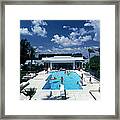 Pool In Palm Beach Framed Print