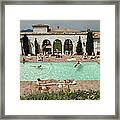 Pool In St Tropez Framed Print