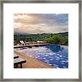 Pool La Huerta Hotel Lago Calima Valle Del Cauca Colombia Framed Print