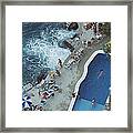 Pool On Amalfi Coast Framed Print