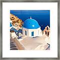 Popular Santorini Caldera Landscape Framed Print