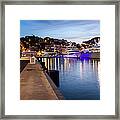 Port Of Monaco At Twilight Framed Print