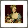 Portrait Of A Lady As Flora Framed Print