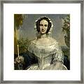 Portrait Of Agatha Petronella Hartsen, Wife Of Notary Jan Van Der Hoop Framed Print