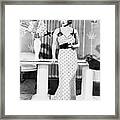 Portrait Of Bette Davis Wearing Dinner Framed Print