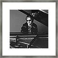 Portrait Of Elton John Framed Print