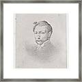 Portrait Of Theodore Gericault Framed Print