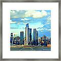 Postcard Winter Day Nyc Framed Print