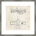 Pp1139-vintage Parchment Wright Brother's Aeroplane Patent Framed Print