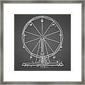 Pp167- Black Grid Ferris Wheel Poster Framed Print