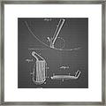 Pp240-black Grid Golf Wedge 1923 Patent Poster Framed Print