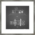 Pp799-black Grid Edison Printing Telegraph Patent Art Framed Print