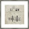 Pp799-sandstone Edison Printing Telegraph Patent Art Framed Print