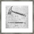 Pp812-slate Fireman's Axe 1940 Patent Poster Framed Print