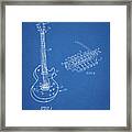 Pp818-blueprint Floyd Rose Guitar Tremolo Patent Poster Framed Print