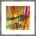 Many Blessings Prayer Flags And Green Mountains Framed Print